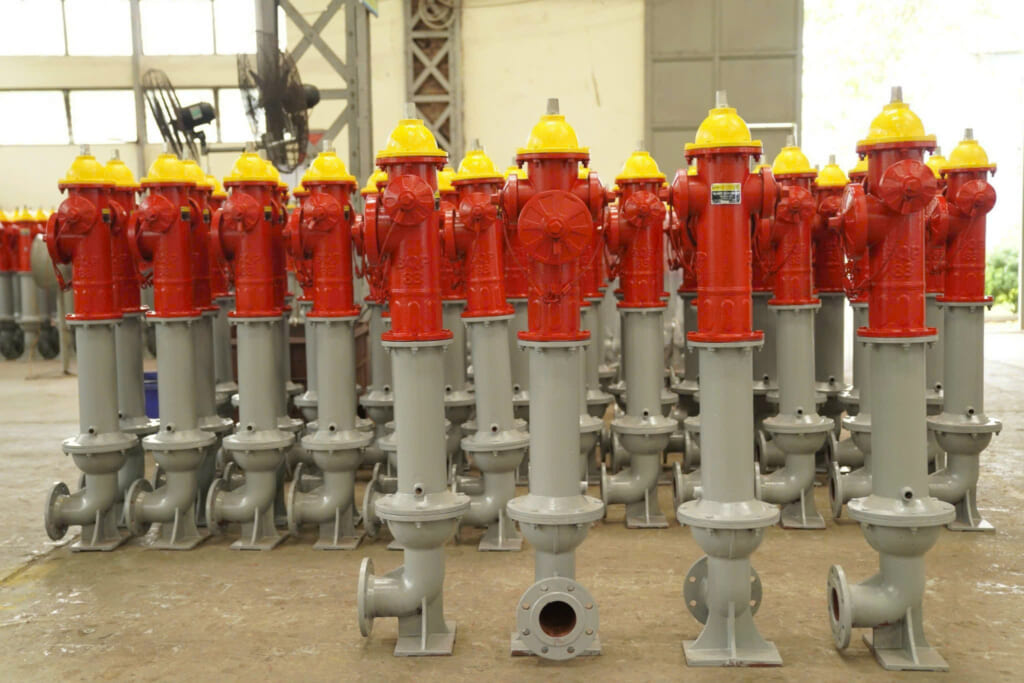 trụ cứu hỏa 3 cửa bqp